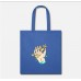 Goldfish Vaporwave Hand Royal Blue Tote Bag